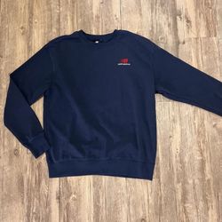 New Balance Navy Crew Sweatshirt Adult