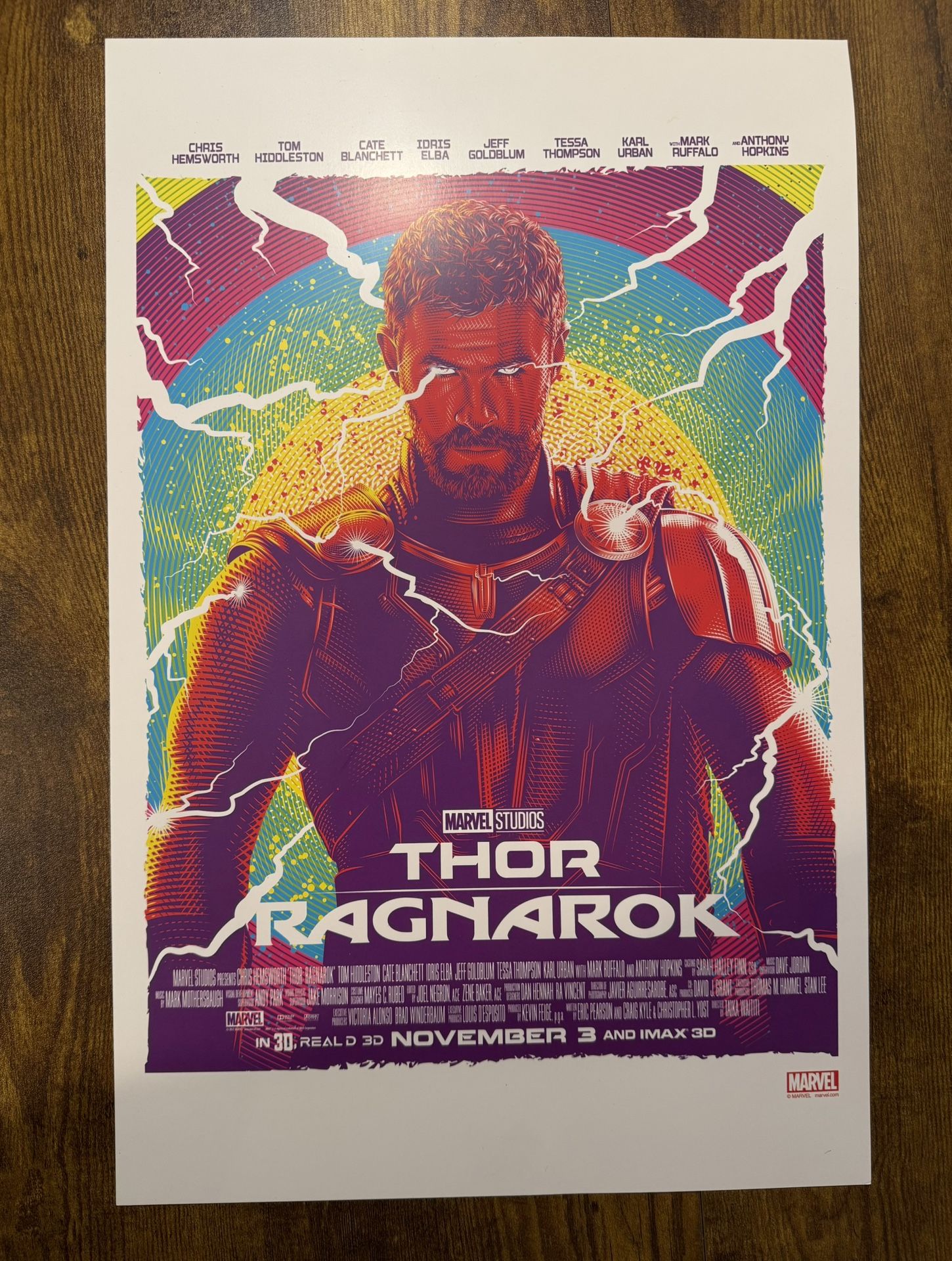 THOR RAGNAROK Poster 17x11