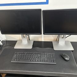 Dell Desktop Computers Double Screen 