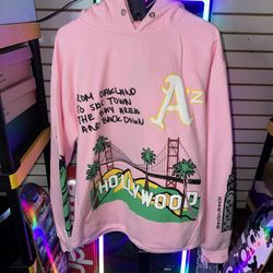 Homme Femme Hoodie Hollywood to NY Pink 