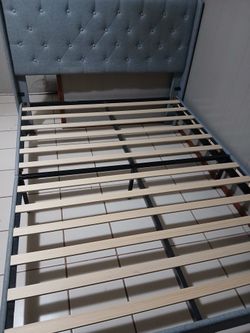Queen Headboard and Bed Frame 