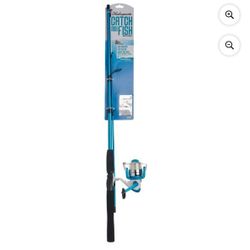 Shakespeare Catch More Fish Saltwater Spinning Fishing Combo.
A little cracked