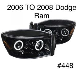 2006 TO 2008 Dodge Ram Headlights 