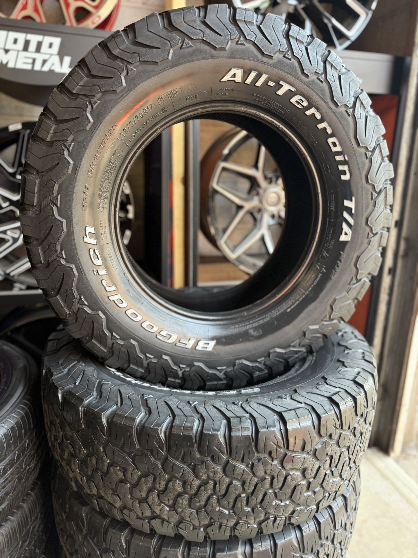 27570R17 - BFGOODRICH AT - ALL TERRAIN TIRE - SET OF 4 - CARGO TIRE LT