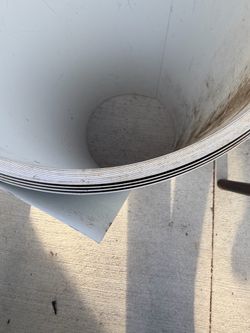 White roll of aluminum