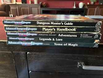 AD&D 2nd Edition Core Books Lot of 5