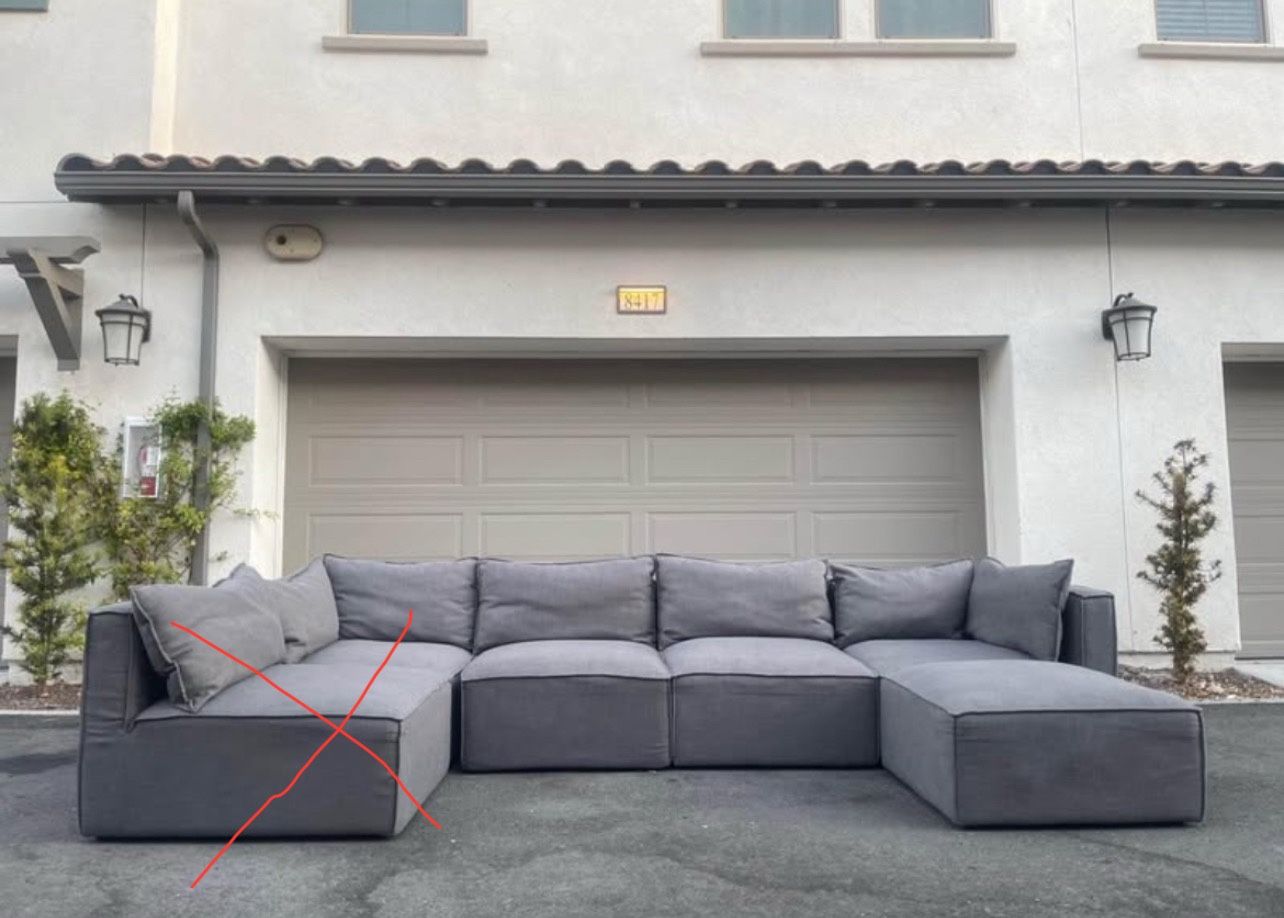 Huge 5 Pcs Sectional Couch Modular In Excellent Condition - FREE DELIVERY 🚛