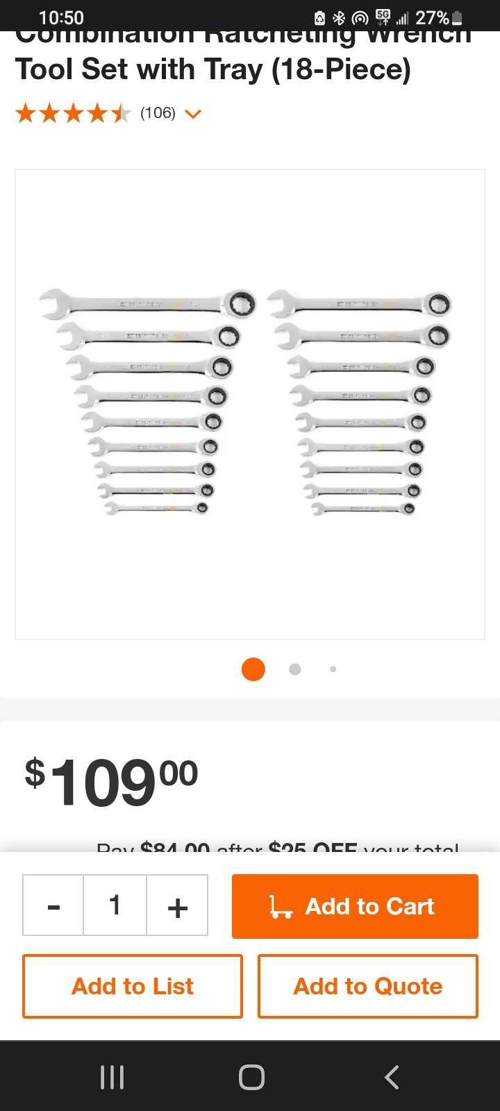 Gear Wrench Ratchet Wreanch Set 