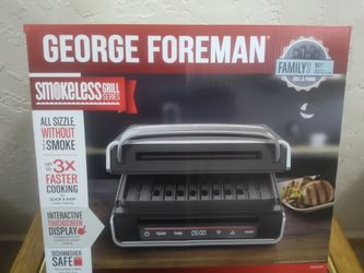 George Foreman Smokeless Digital Family Size Grill and Panini