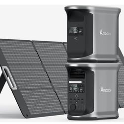 Ampace 3000w Power Station Combo With 200w Foldable Solar Panel 
