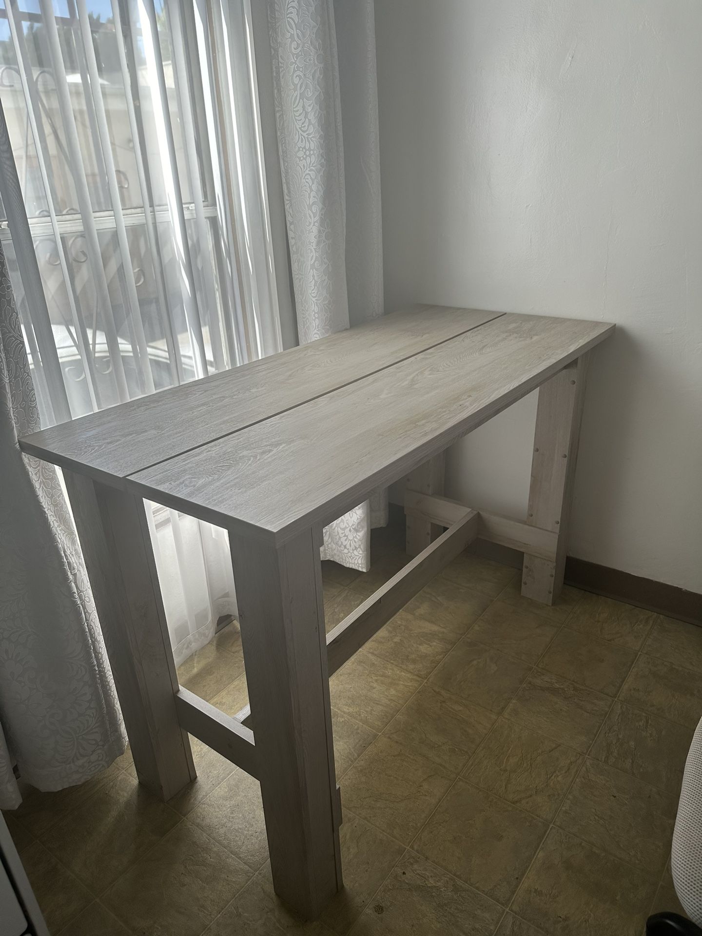 Wood Counter Height Dining Table