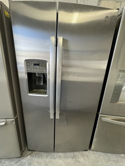 Ge Fridge Side By Side Stainless Steel .