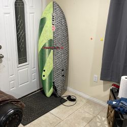 SUSHI 5.8 Foam And Hard Plastic Surfboard.