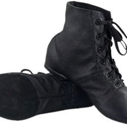 cheap dancing mens practice dancing shoes. Soft leather Flat Jazz boots