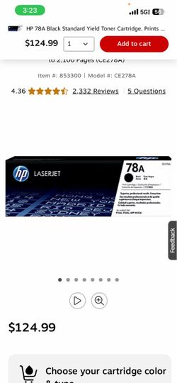 HP LaserJet 78A Black Toner Cartridges – Lot of 2