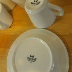 Tuxton Espresso Cups And Plates