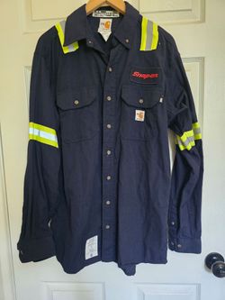 Carhartt Fr Reflective Long Sleeve Work Shirt Size M