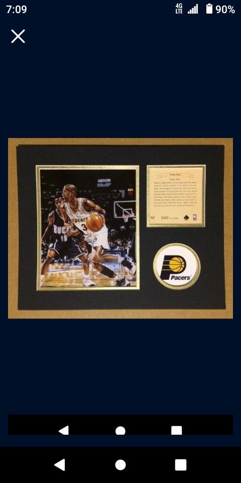 Indiana Pacers Reggie Miller Lithograph