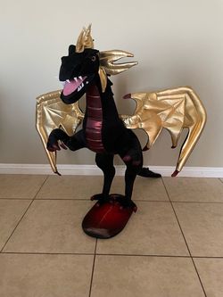 Giant stuffed dragon plush