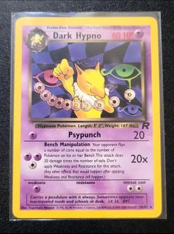 Dark Hypno Pokémon Card 26/82 Team Rocket