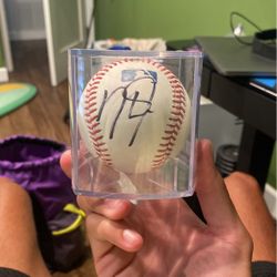 Mike Trout Signed Ball