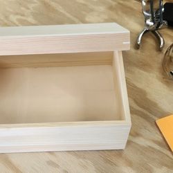 12"x8.5"x4" Wood unpainted Crafts/Storage/File Box