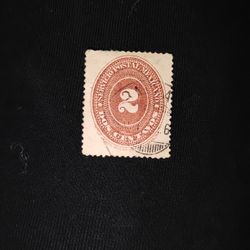 VINTAGE MEXICO STAMP-RED 