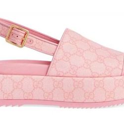 Gucci Pink Platforms 