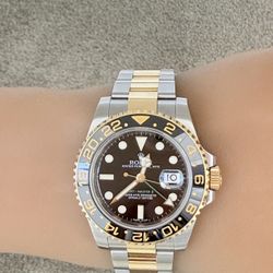 2015 Rolex Pre Owned 40mm GMT-Master II Black Men's Watch  Black Face 