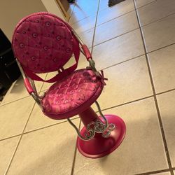 Our Generation Dark Pink Beauty Salon Chair W/ Accessories forAmerican Girl doll