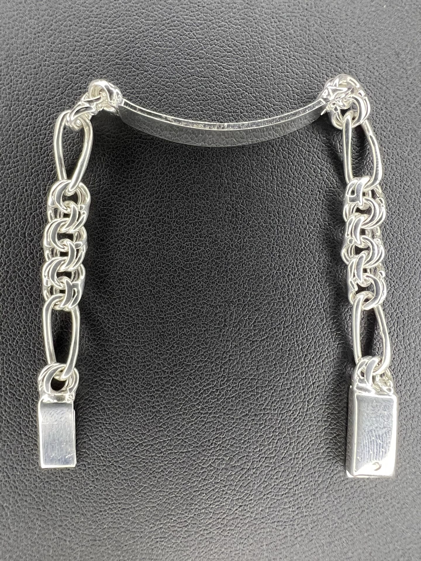 Silver Chino Link ID Bracelet