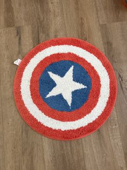 Captain America Shield Bathroom Mat