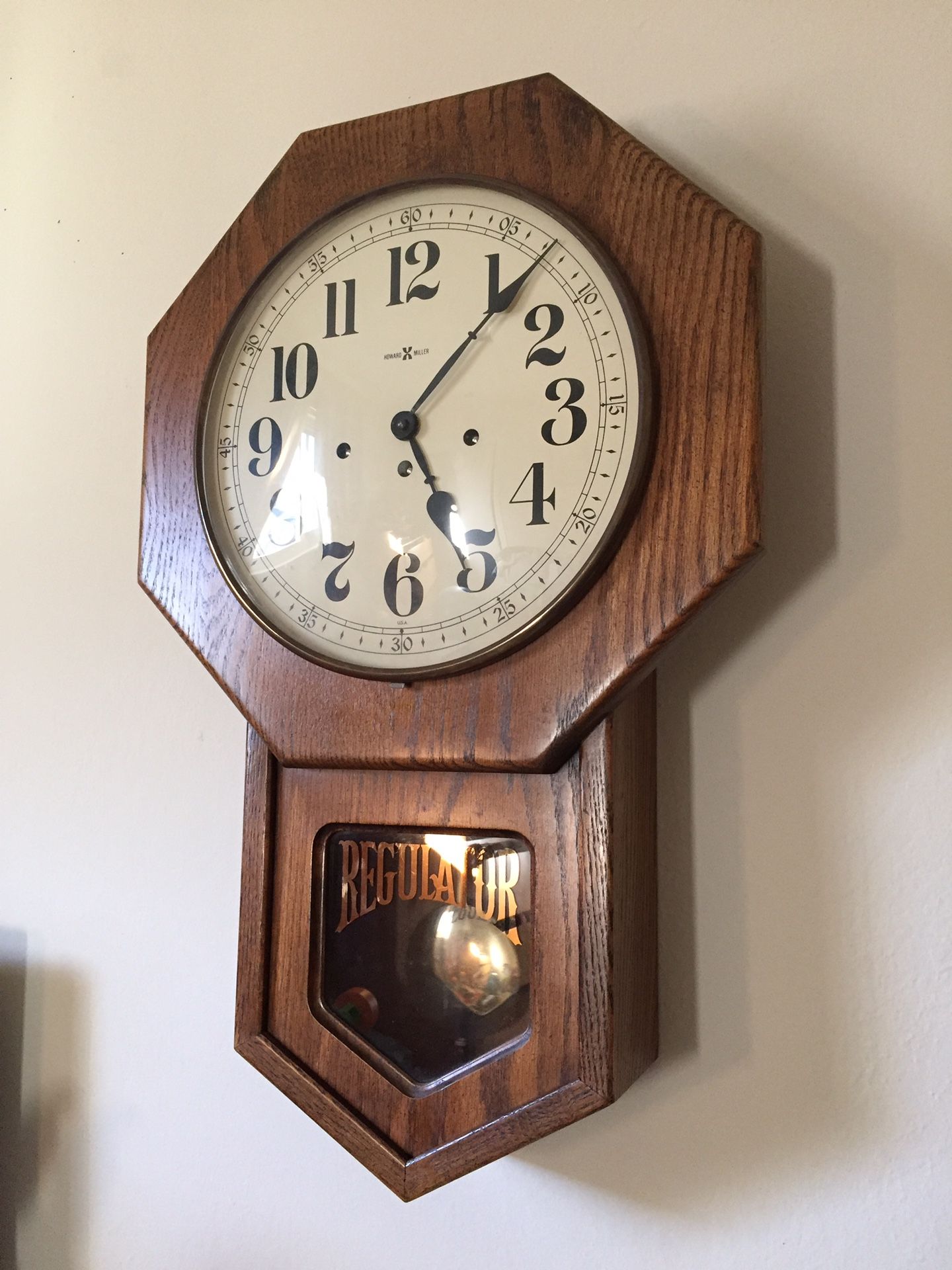 Howard Miller westminster chime mechanical wall clock