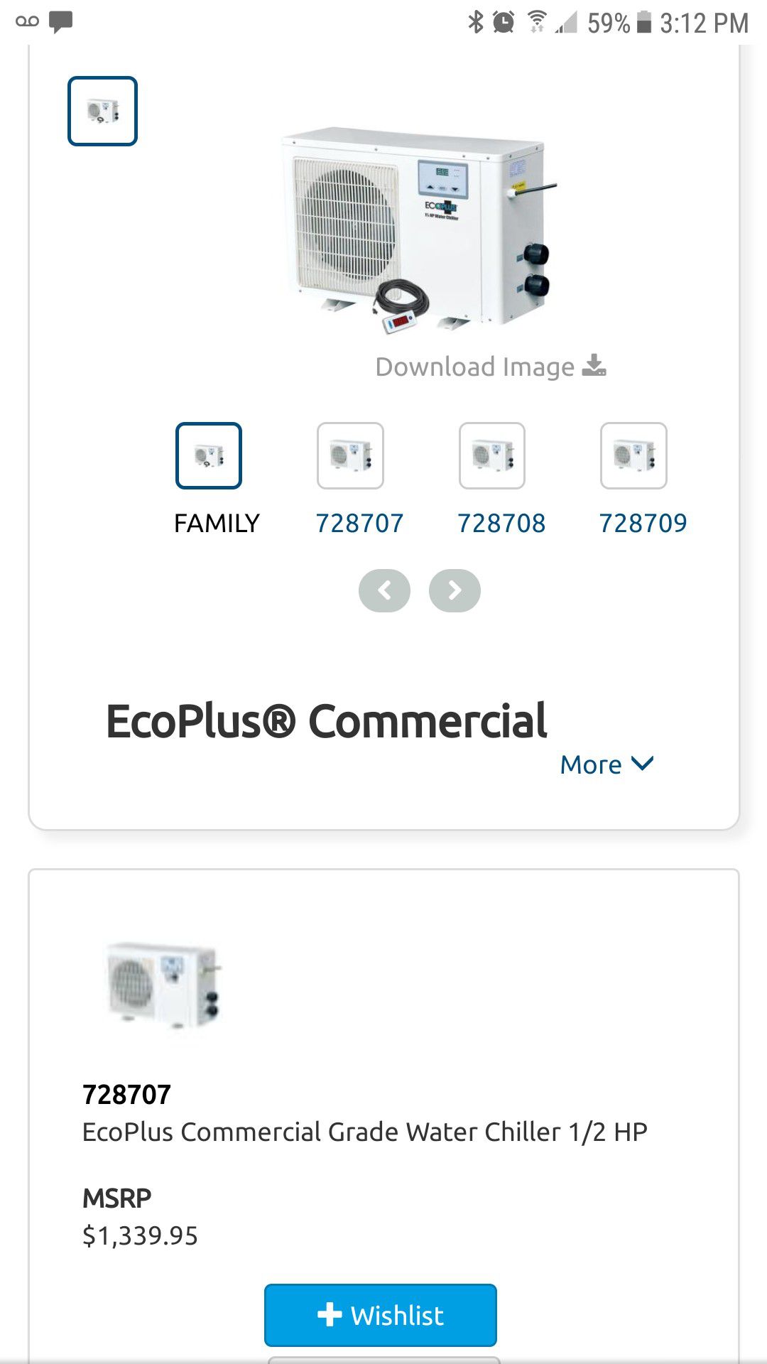 Water chillers have all for 200$ cash not hooked up in storage 1 white ecoplus cost over 1k new !