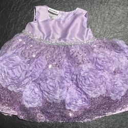 Blueber Boulevard 6/9 Months Purple Dress