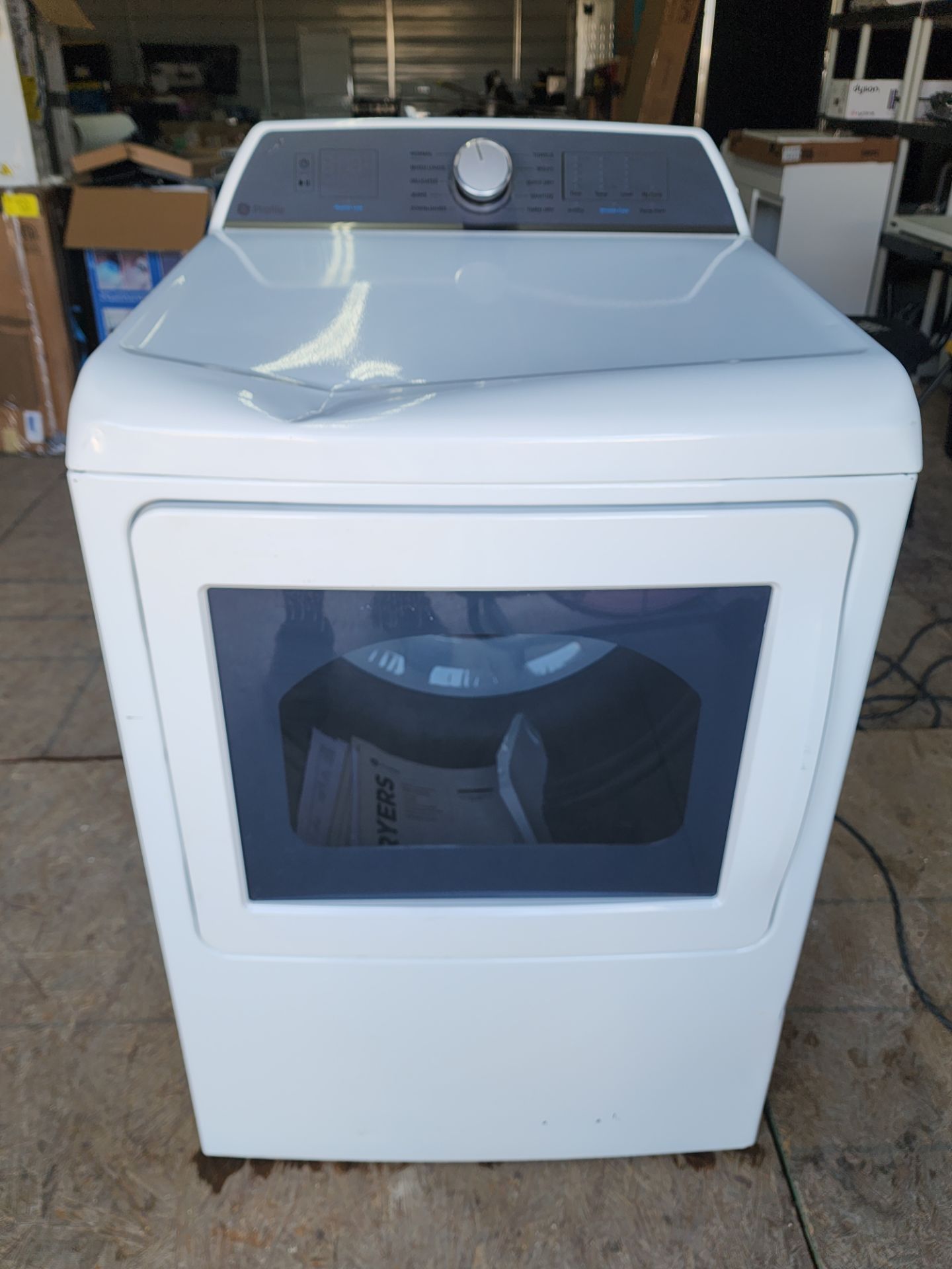 BRAND NEW GE Profile 7.4 cu.ft. Smart Gas Dryer White with Sanitize ...