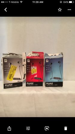 PLUGZ Bluetooth earphones