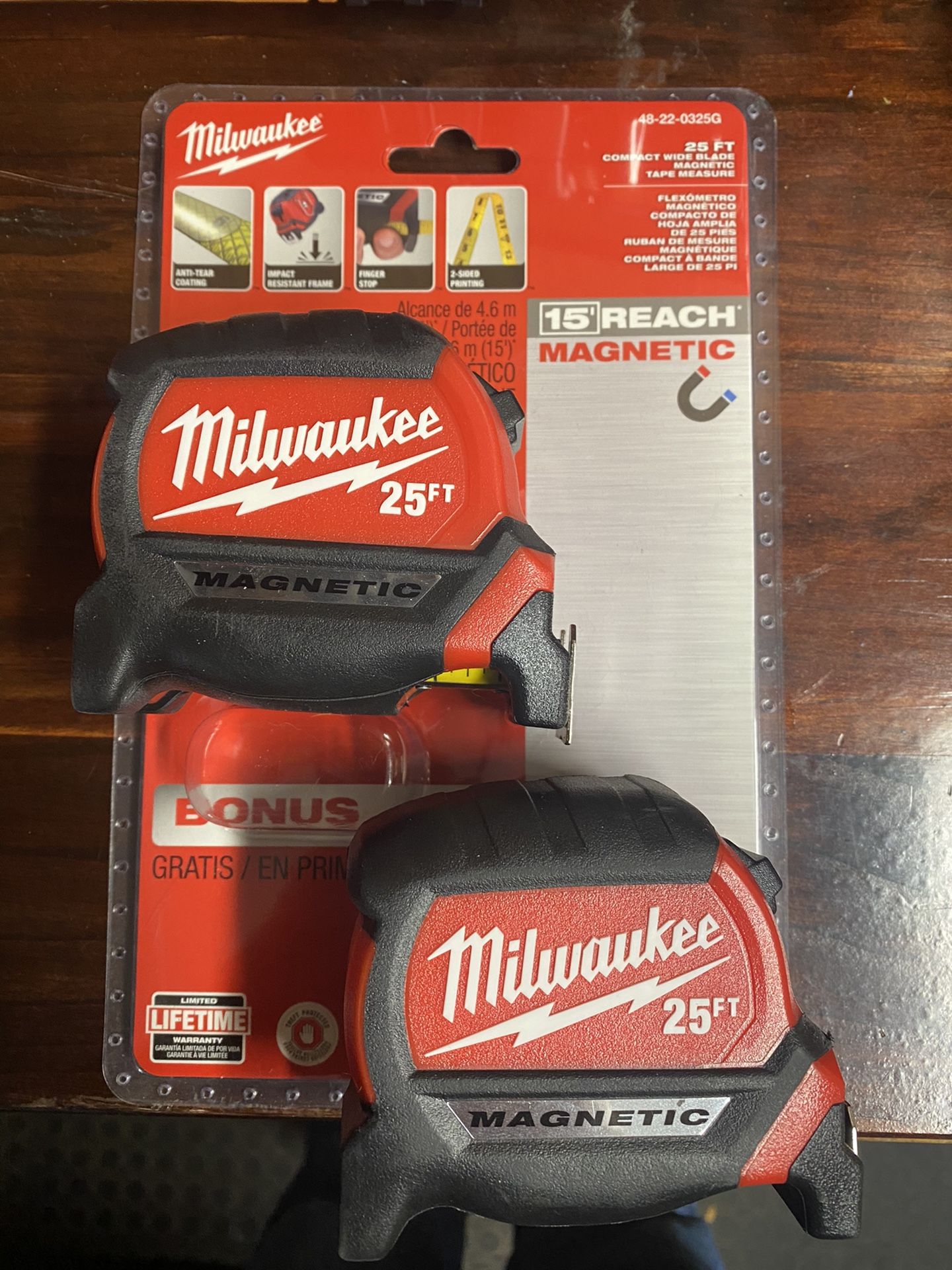 Milwaukee 25 Ft Double Sided Tape Measure
