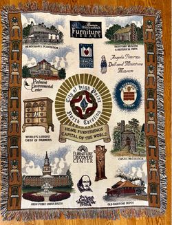 Vintage City of High Point, NC Tapestry Throw – Furniture Capital
