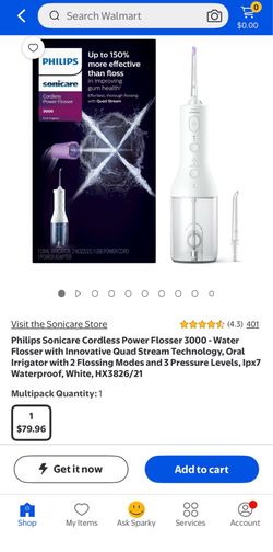 PHILIPS sonicare Cordless Power Flosser 3000
