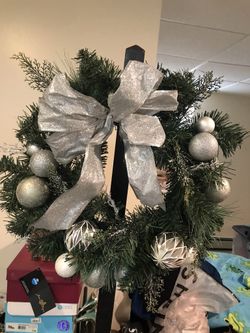 Gorgeous Wreath With Ornaments   Please Check My Other Listings 