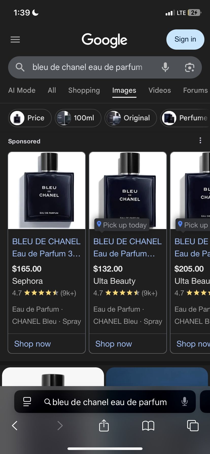 Brand  New BLEU DE CHANEL