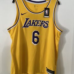 NIKE LOS ANGELES LAKER # 6 LEBRON JAMES XXL