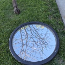 Wood Mirror-40 Inches Across 