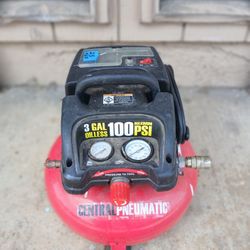 Central Pneumatic 3gal. Air Compressor w/ 50' Airhose