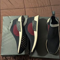 2 pairs of adidas NMD CS2

Core Black Shock Pink