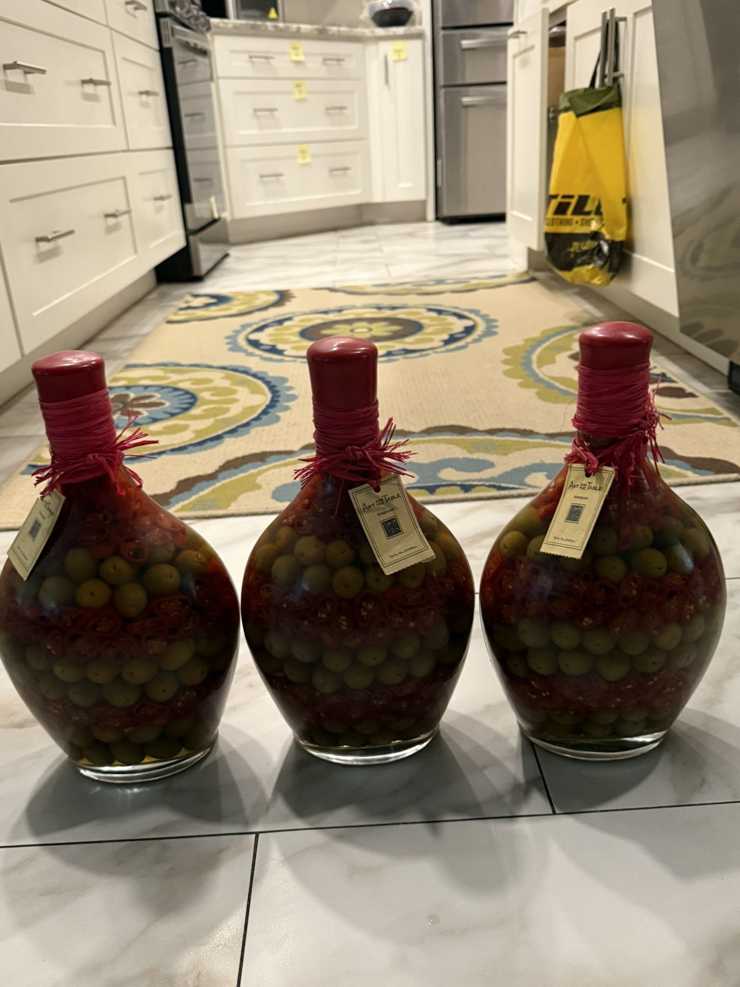 Decorative Olive Bottles moving must sale $15 dollars $15