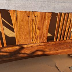 Oak Tree Mission Style Headboard  65 Each 2 Available If Want Second As Footboard Queen Bed Brand New As Shown In Pictures Very Nice Solid 