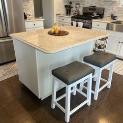 Beautiful Genuine Silestone Kitchen Island