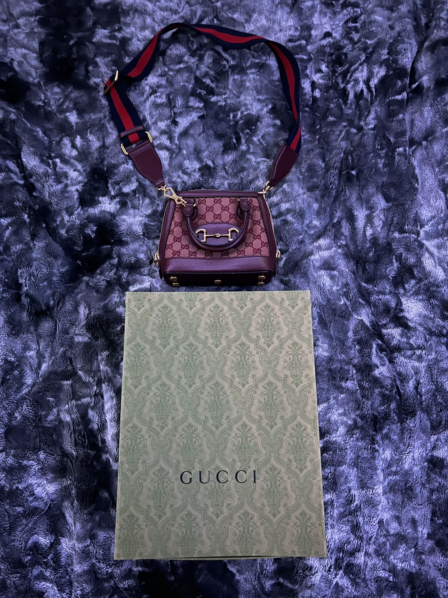 Gucci handle horsebit 1955 GG supreme exclusive canvas bag
